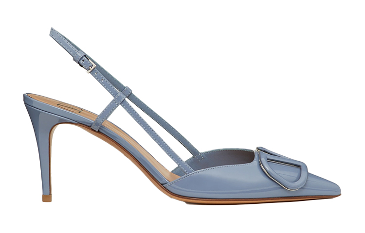 (W) Valentino VLogo Signature High Heels 'Patent Blue with Ribbon Ties' 圖 2