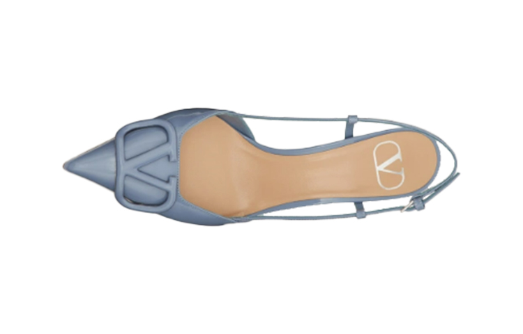 (W) Valentino VLogo Signature High Heels 'Patent Blue with Ribbon Ties' 圖 3