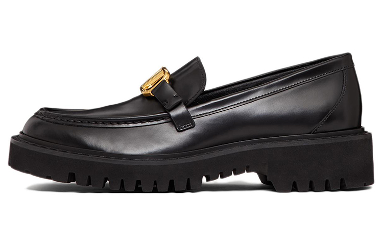 (Women) Valentino VLogo Signature Loafer 'Black Calfskin' 1W2S0EU0BEK0NO