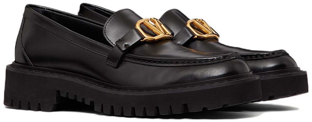 (Women) Valentino VLogo Signature Loafer 'Black Calfskin' 1W2S0EU0BEK0NO Order (Women) Valentino VLogo Signature Loafer 'Black Calfskin' 1W2S0EU0BEK0NO