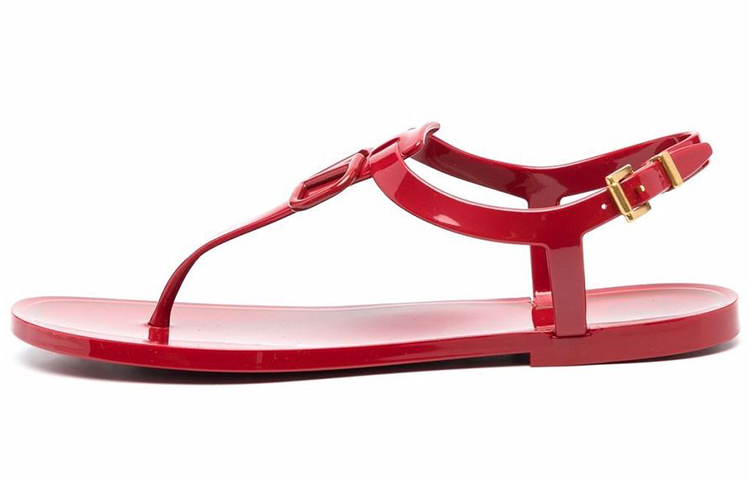 (W) Valentino VLogo Signature Sandal 'Red'