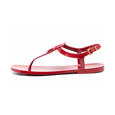 (W) Valentino VLogo Signature Sandal 'Red'