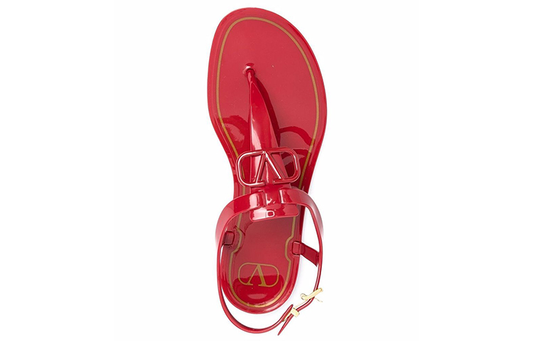 (W) Valentino VLogo Signature Sandal 'Red' 圖 4