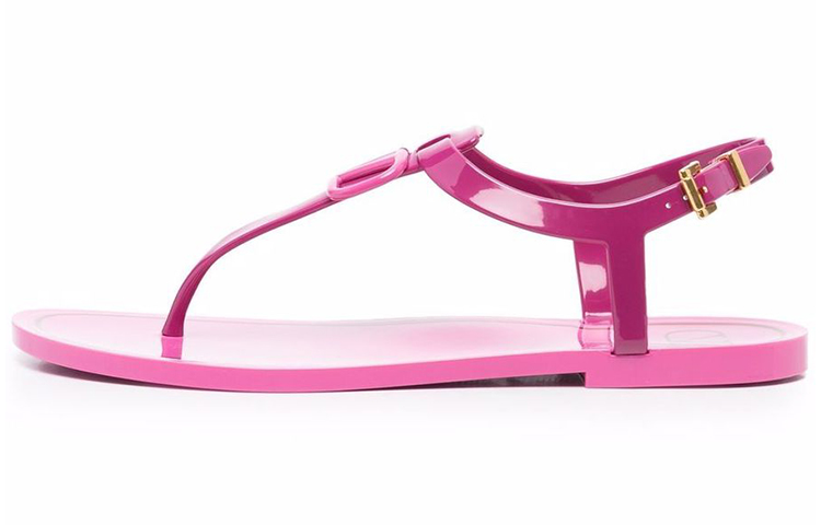 (W) Valentino VLOGO Signature Slide 'Red Pink'