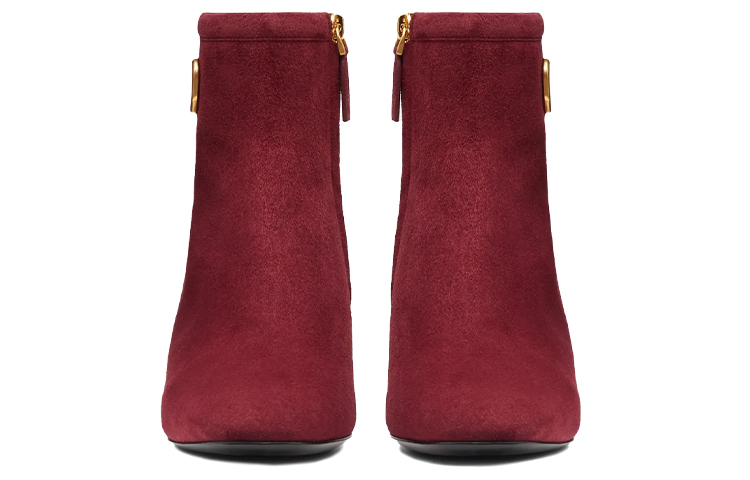 (W) Valentino Vlogo Signature Suede Ankle Boots 'Red' 圖 3