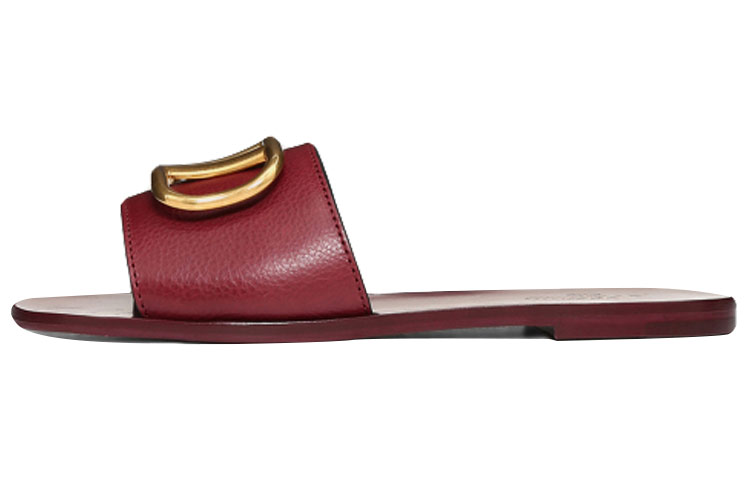 (W) Valentino Vlogo Slides 'Cherry Red'