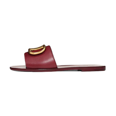 (W) Valentino Vlogo Slides 'Cherry Red'
