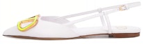 Buy (W) Valentino VLOGO Slingback Flats 'Putih' TW0S0R02LEA25V