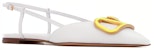(W) Valentino VLOGO Slingback Flats 'Putih' TW0S0R02LEA25V