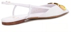 Shop (W) Valentino VLOGO Slingback Flats 'Putih' TW0S0R02LEA25V