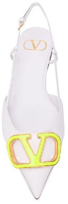 (Women) Valentino VLOGO Slingback Flats 'White' TW0S0R02LEA25V Purchase (Women) Valentino VLOGO Slingback Flats 'White' TW0S0R02LEA25V