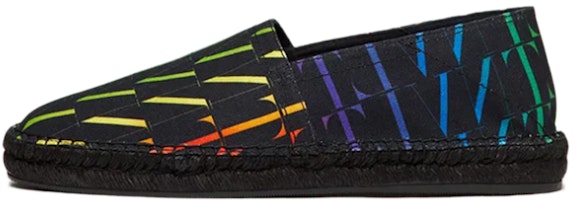 (Women) Valentino VLTN Times 'Full Color Print Fisherman Shoes Black' VY2S0B73NKYAZ8 (Women) Valentino VLTN Times 'Full Color Print Fisherman Shoes Black' VY2S0B73NKYAZ8
