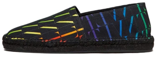 (Women) Valentino VLTN Times 'Full Color Print Fisherman Shoes Black' VY2S0B73NKYAZ8 (Women) Valentino VLTN Times 'Full Color Print Fisherman Shoes Black' VY2S0B73NKYAZ8