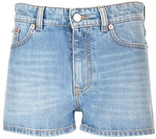 (Women) Valentino Washed Zipper Casual Denim Shorts Women’s Blue 4B3DD16M8CR508 (Women) Valentino Washed Zipper Casual Denim Shorts Women’s Blue 4B3DD16M8CR508