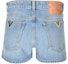 Lookbook (Women) Valentino Washed Zipper Casual Denim Shorts Women’s Blue 4B3DD16M8CR508