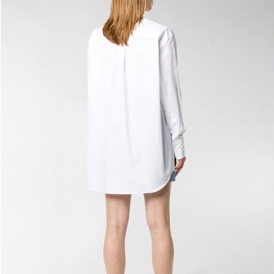 (W) Valentino 白色標誌休閒棉質長袖襯衫 TB3AB16T1M1A01 Shop (W) Valentino 白色標誌休閒棉質長袖襯衫 TB3AB16T1M1A01