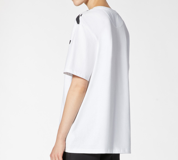 Details for (W) Valentino Kaos Oversized Putih Lengan Pendek dengan Cetak Huruf TB3MG04R55WA01