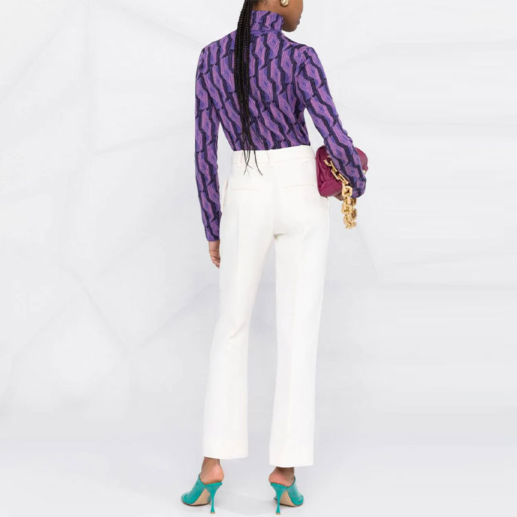 Shop (W) 華倫天奴白色修身直筒中腰西裝長褲 FW21 BRB3651CFA03