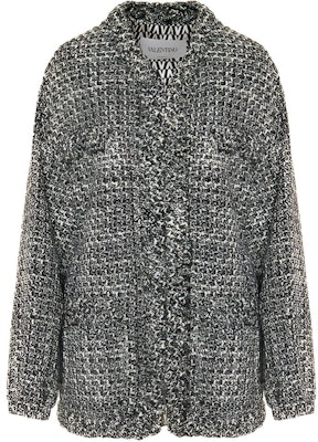 (W) Jaket Valentino Wool-Blend Leher-V Wanita Hitam Putih WB3CE2D06G70NA Buy (W) Jaket Valentino Wool-Blend Leher-V Wanita Hitam Putih WB3CE2D06G70NA