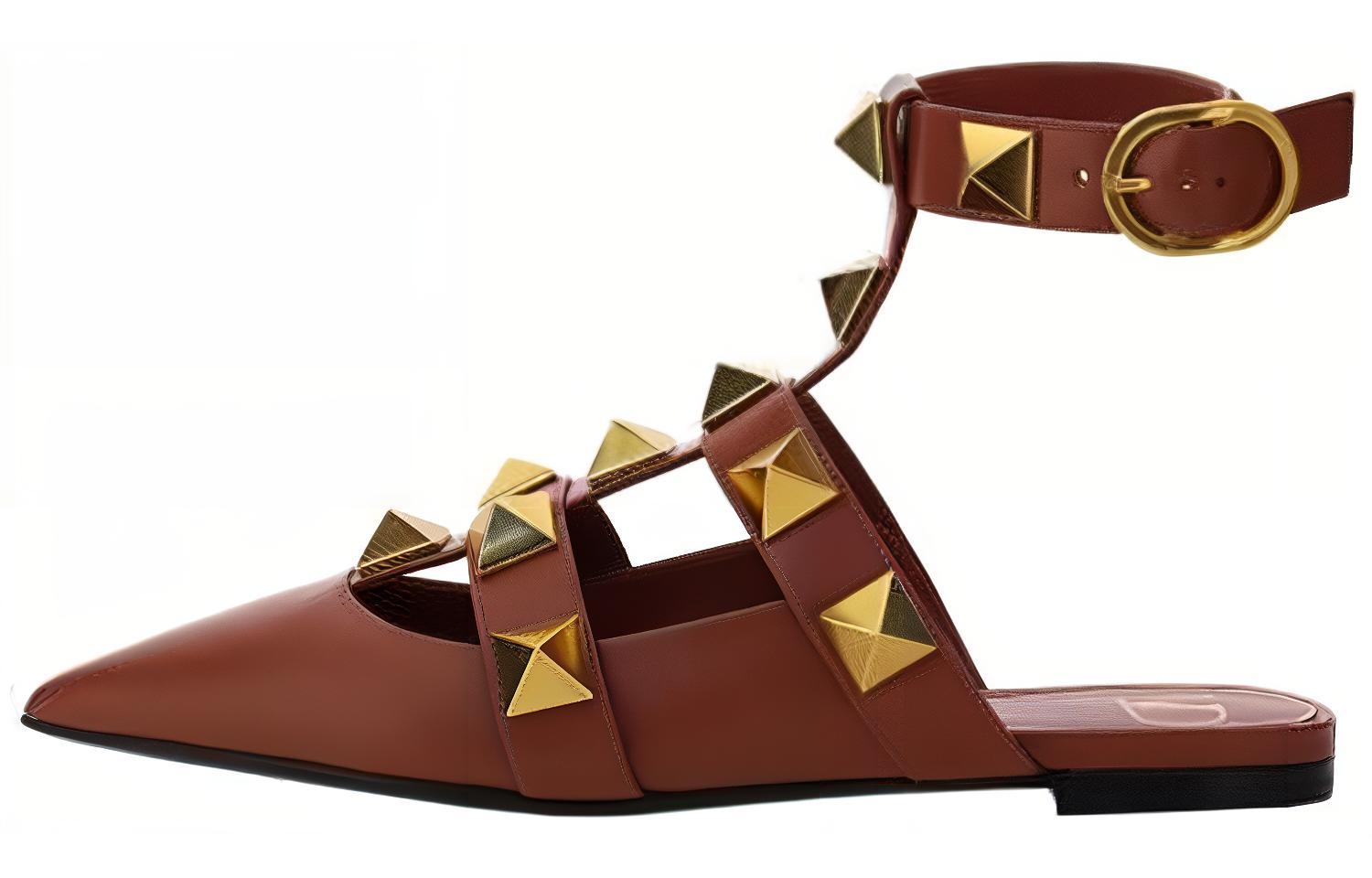 (W) Valentino Ballet Flat 'Brown'