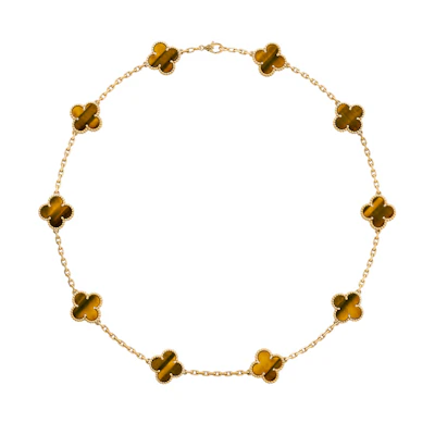 (Women) Van Cleef & Arpels 10 Motif 18k Gold Necklace for Women - Gold VCARD40700