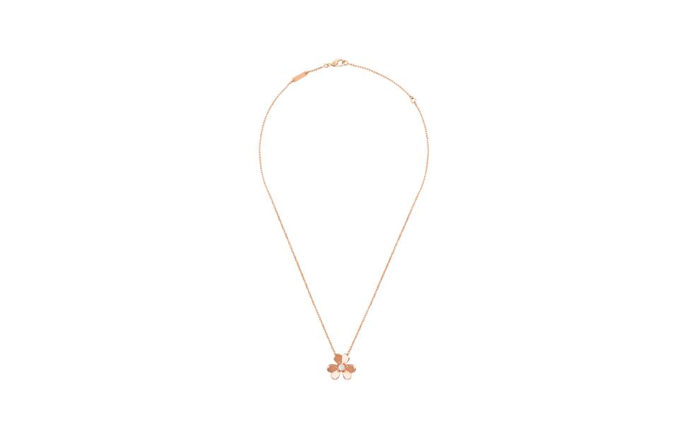 Order (W) Kalung Van Cleef & Arpels Emas Rose 18K Berlian Wanita - Gold. VCARPFBM00