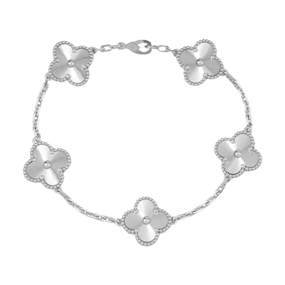 (Women) Van Cleef & Arpels 18K White Gold Ladies Bracelet - Silver Fashion Accessory VCARP9XE00