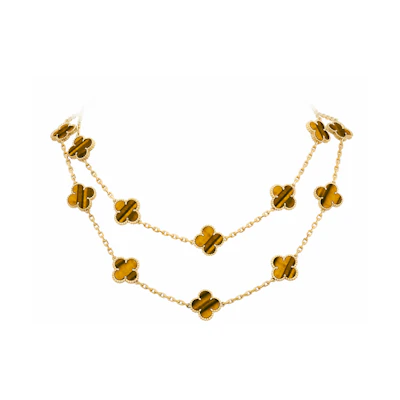 (Women) Van Cleef & Arpels Fashion Stylish 18K Gold Necklace. VCARD39900