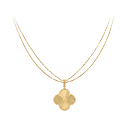 (Women) Van Cleef & Arpels Alhambra 18K Gold Necklace – Elegant & Stylish Jewelry. VCARP4KO00