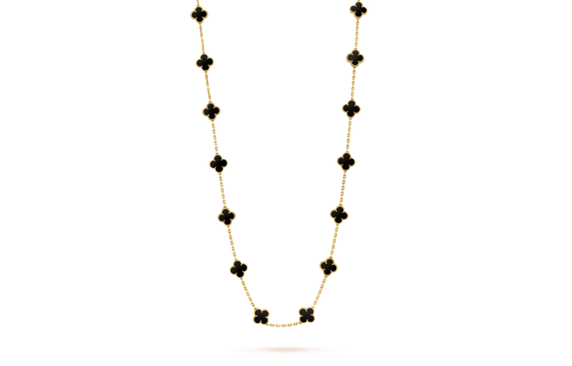 (Women) Van Cleef & Arpels Alhambra 4-Leaf Clover 18K Gold Necklace Women VCARA43100