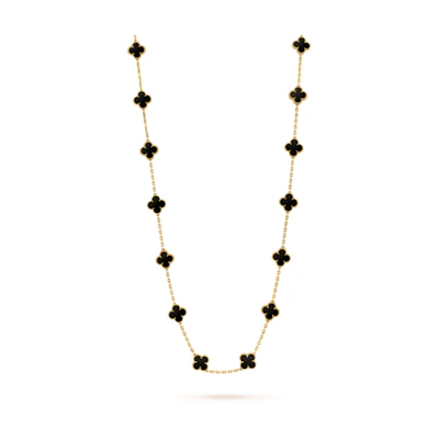 (Women) Van Cleef & Arpels Alhambra 4-Leaf Clover 18K Gold Necklace Women VCARA43100