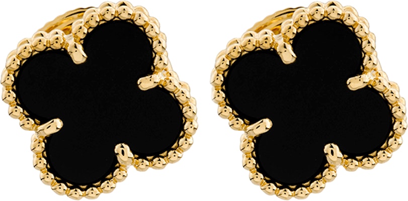(W) Anting Stud Wanita Van Cleef & Arpels Alhambra Black Gold 18k Clover. VCARA44900 Buy (W) Anting Stud Wanita Van Cleef & Arpels Alhambra Black Gold 18k Clover. VCARA44900