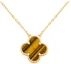 Buy (W) Kalung Van Cleef & Arpels Alhambra Clover Tiger Eye Emas - Perhiasan. VCARD38600