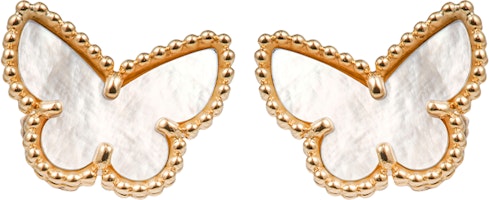 (Women) Van Cleef & Arpels Alhambra Mother of Pearl Butterfly K Gold Earrings Women. VCARN5JM00 (Women) Van Cleef & Arpels Alhambra Mother of Pearl Butterfly K Gold Earrings Women. VCARN5JM00