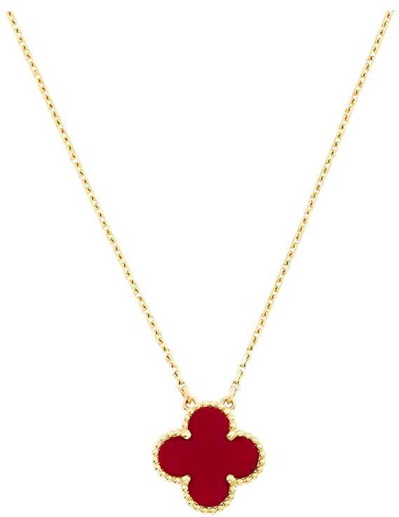women-van-cleef-and-arpels-alhambra-red-carnelian-clover-necklace-18-k-yellow-gold-vcard-38500
