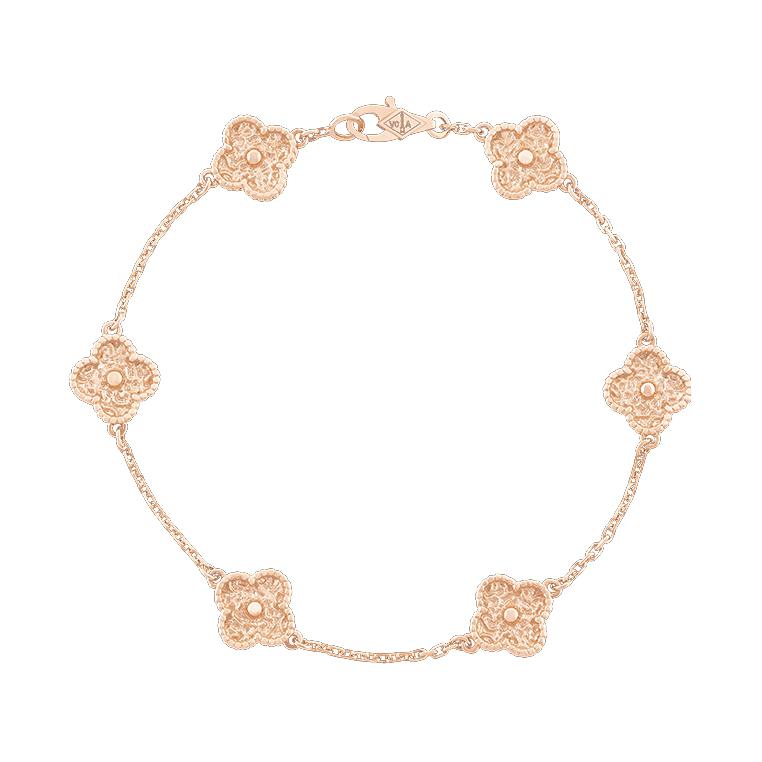 (Women) Van Cleef & Arpels Alhambra Sweet Clover 18k Rose Gold Bracelet - . VCARO8DD00