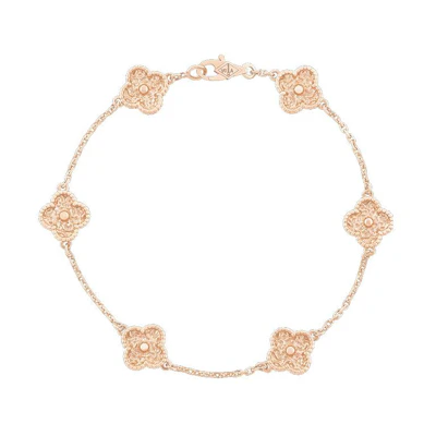 (Women) Van Cleef & Arpels Alhambra Sweet Clover 18k Rose Gold Bracelet - . VCARO8DD00