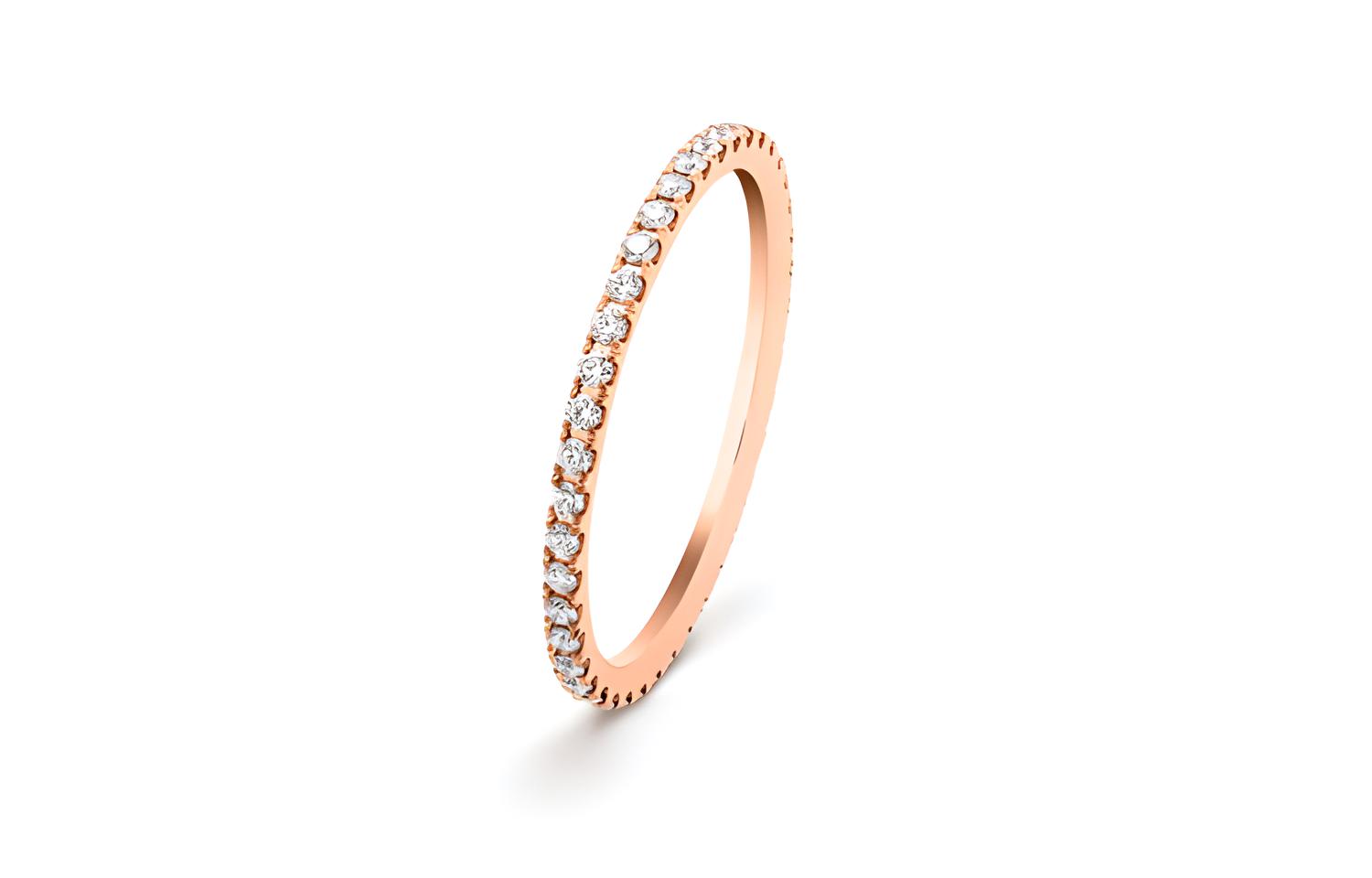 (Women) Van Cleef & Arpels Félicité Rose Gold  Ring. VCARO8BO00