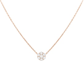 (Women) Van Cleef & Arpels Fleurette Diamond Pendant Necklace 18K Rose Gold for Women. VCARPEBC00 (Women) Van Cleef & Arpels Fleurette Diamond Pendant Necklace 18K Rose Gold for Women. VCARPEBC00