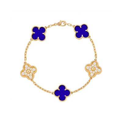 (Women) Van Cleef & Arpels Floral K Gold Diamond Bracelet for Women - Gold. VCARO9LW00