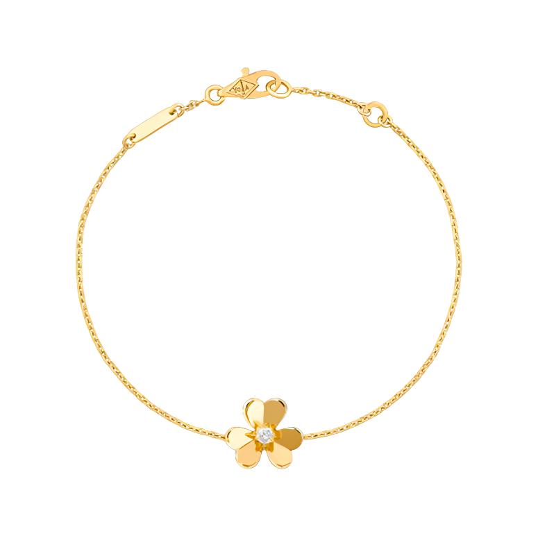(Women) Van Cleef & Arpels Frivole Collection Gold Bracelet for Women. VCARP0J200