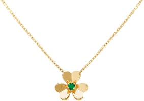 (Women) Van Cleef & Arpels Frivole Mini 18K Gold Necklace for Women. VCARP7SB00 (Women) Van Cleef & Arpels Frivole Mini 18K Gold Necklace for Women. VCARP7SB00