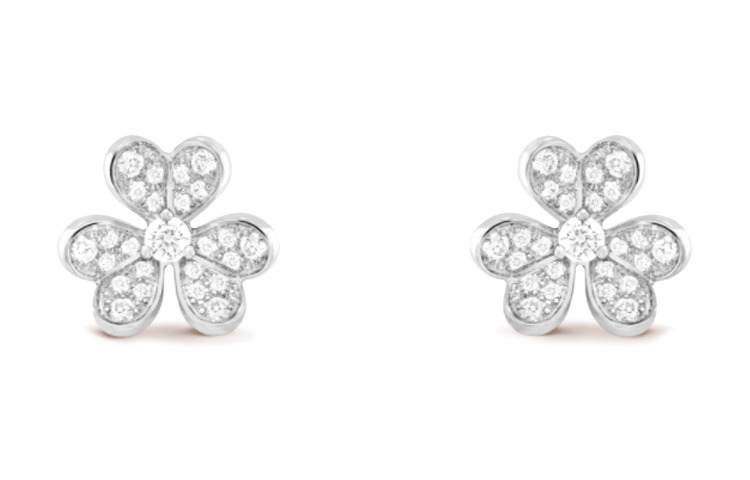 Order (W) 梵克雅寶 Frivole 迷你白金女士耳環 VCARP3W100