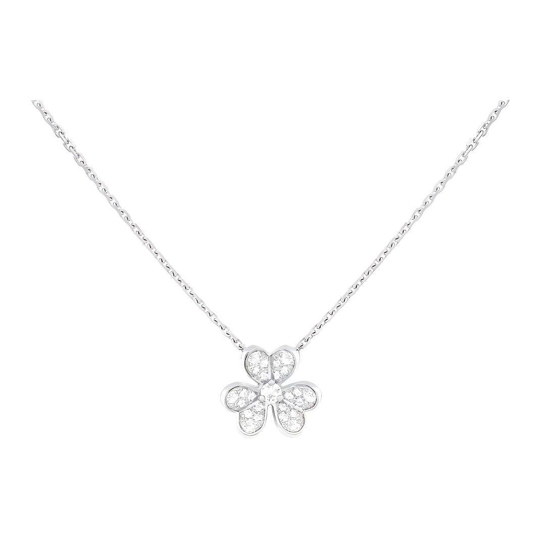 (Women) Van Cleef & Arpels Frivole Series Sweet Style Gold Necklace for Women. VCARP3W300