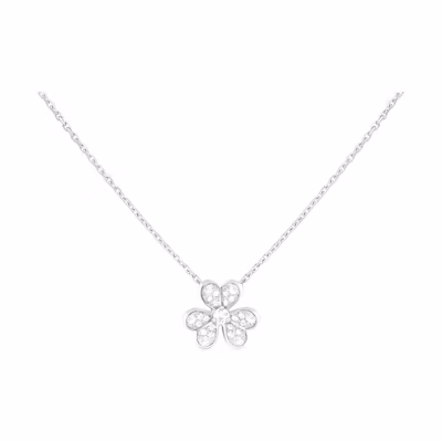 (Women) Van Cleef & Arpels Frivole Series Sweet Style Gold Necklace for Women. VCARP3W300