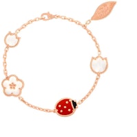 (Women) Van Cleef & Arpels Lucky Spring Ladybug Floral 18k Rose Gold Bracelet for Women VCARP7RR00 (Women) Van Cleef & Arpels Lucky Spring Ladybug Floral 18k Rose Gold Bracelet for Women VCARP7RR00