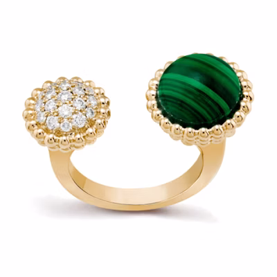 (Women) Van Cleef & Arpels Perlée Couleurs Malachite Ring for Women. VCARO9SU00