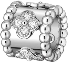 (Women) Van Cleef & Arpels Perlee Clovers Pendant 18K White Gold Diamond Necklace Women. VCARO2EF00 (Women) Van Cleef & Arpels Perlee Clovers Pendant 18K White Gold Diamond Necklace Women. VCARO2EF00