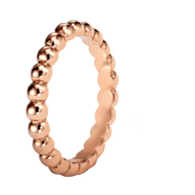 (Women) Van Cleef & Arpels Perlee Kaleidoscope 18K Rose Gold Ring for Women. VCARN9PB00