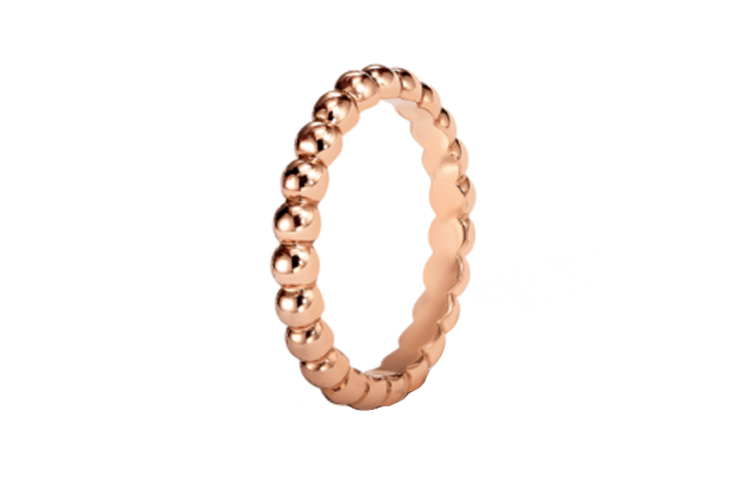 Order (W) Van Cleef & Arpels Perlee Kaleidoscope 18K玫瑰金女士戒指 VCARN9PB00